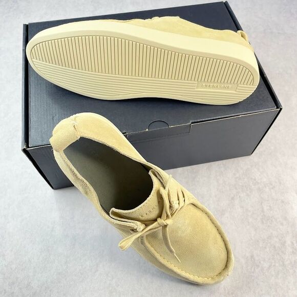 Everlane Shoes Mens Size 12.5 Beige The Desert Shoe Suede Leather Lace Up Loafer main image 4